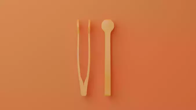 Egg shell remover Tweezer spoon 3D print model