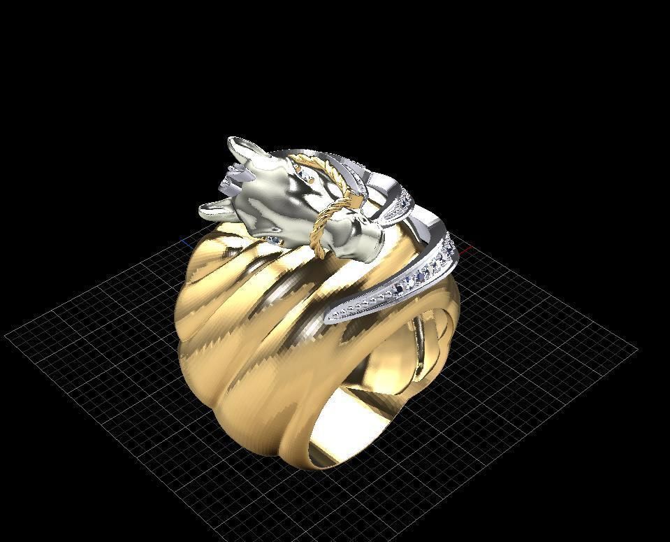Ring horse collektion 3D print model_7
