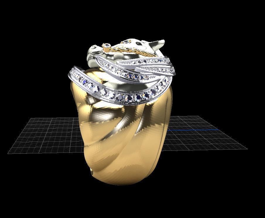 Ring horse collektion 3D print model_6