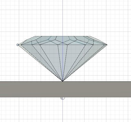 Realistic Blue diamond 3D model_4
