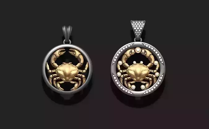 Horoscope Cancer pendants pack