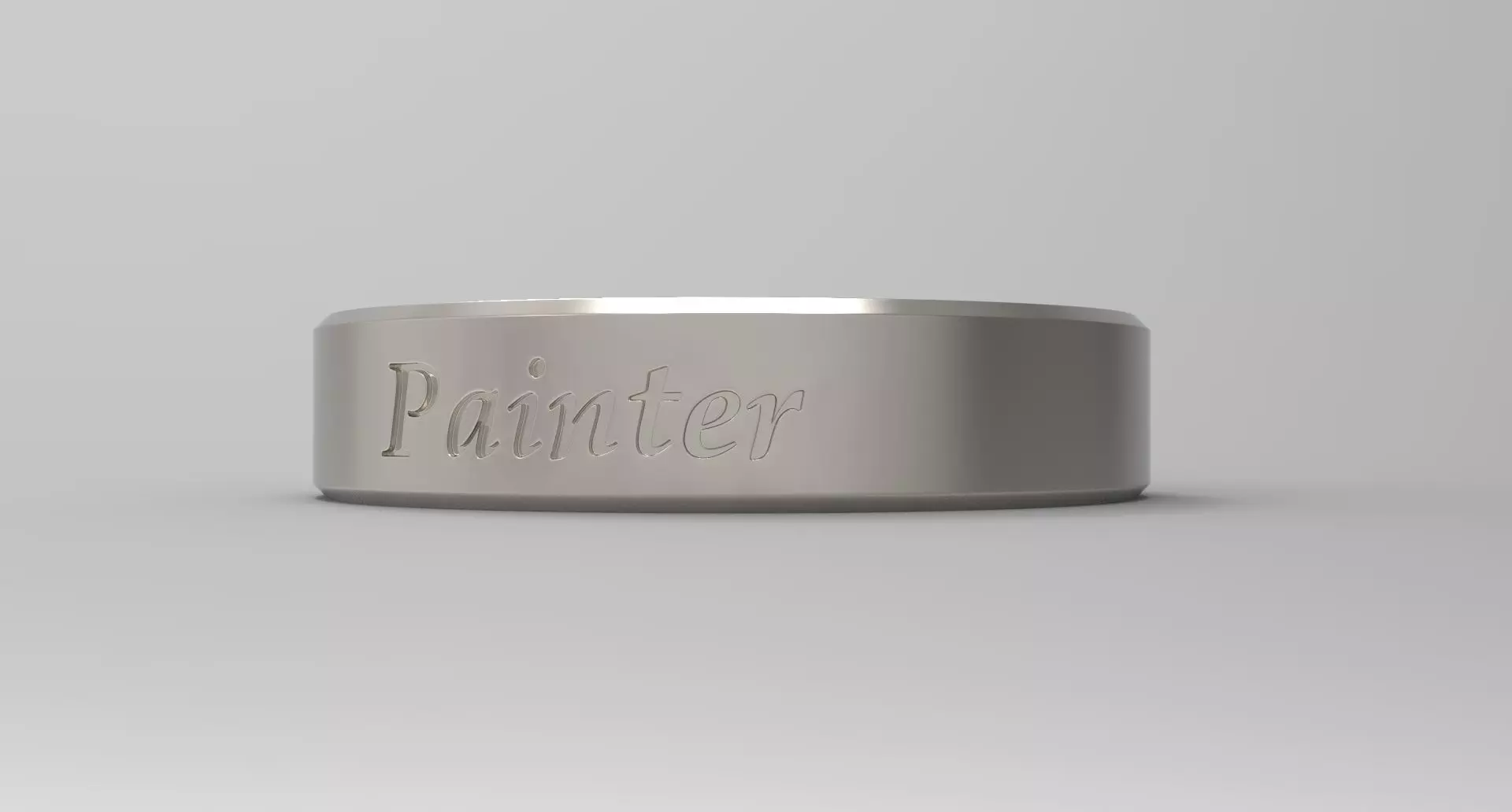 Painter Ring Platinum 3D print model