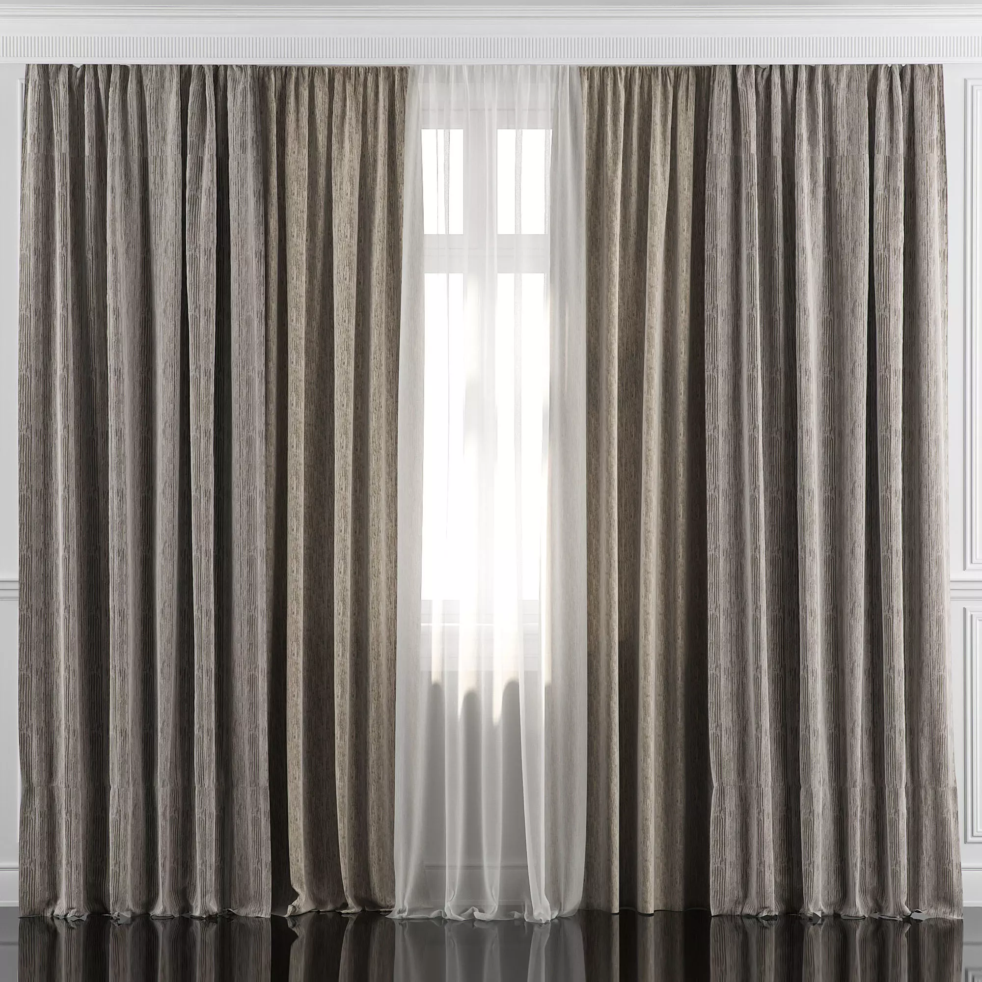 Curtain Set 27 3D model_0