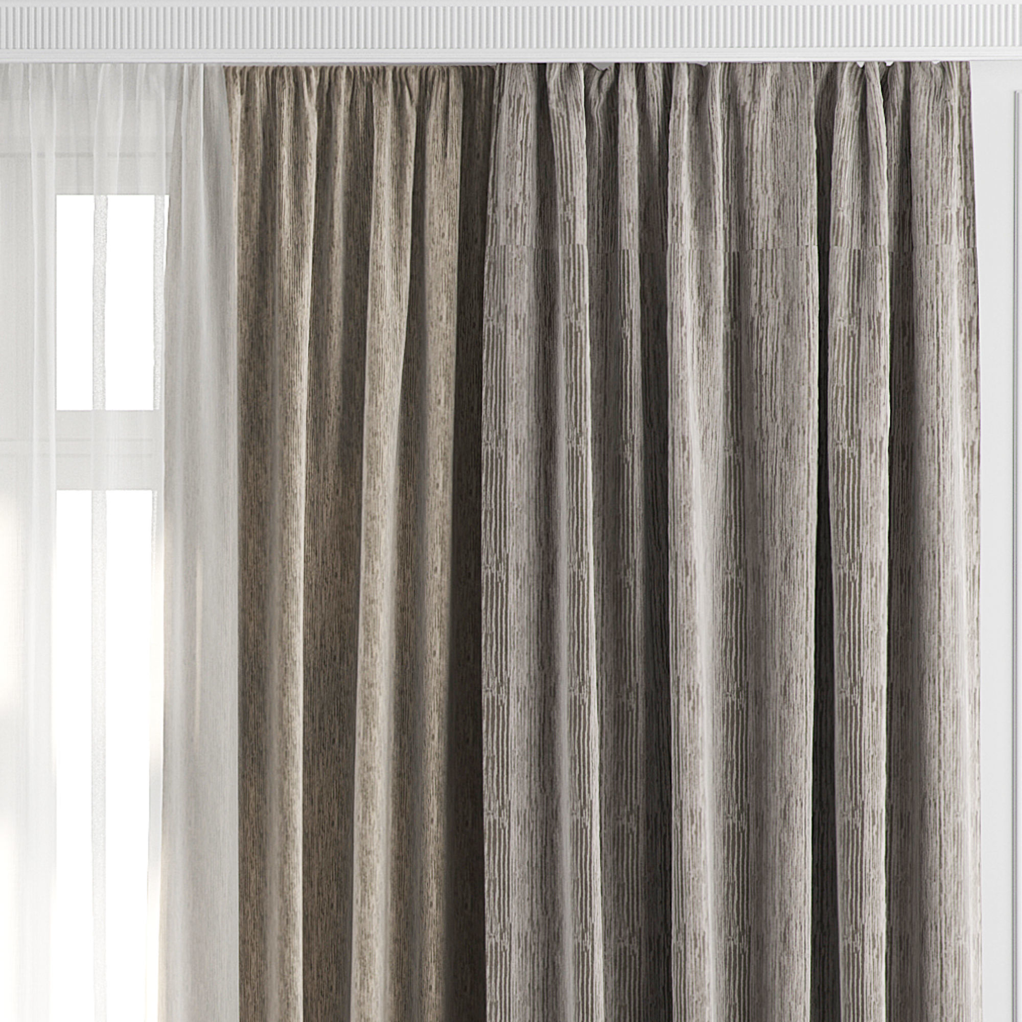 Curtain Set 27 3D model_2