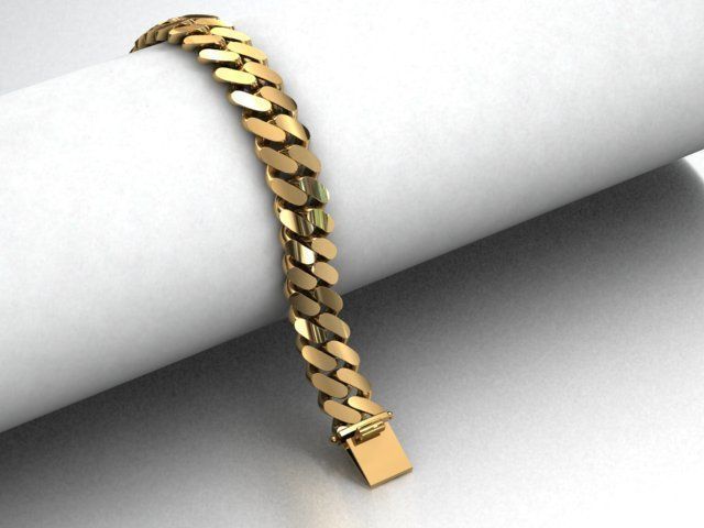 13 MM MIAMI CUBAN LINK CHAIN BRACELET OR NECKLACE 3D print model_2