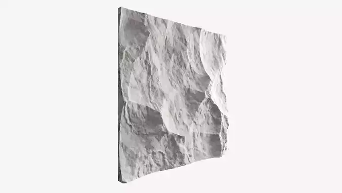 47-RockPanel piece of rock on wall