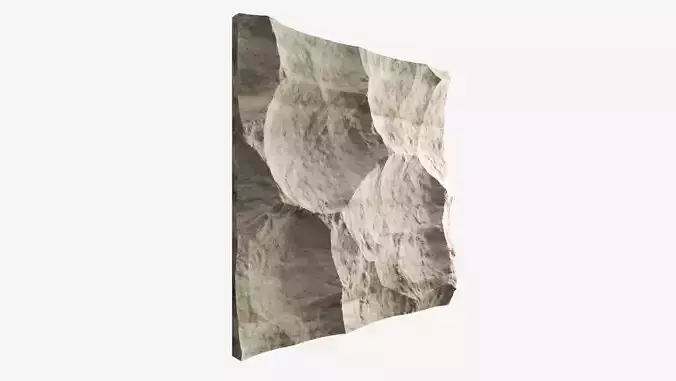 49-RockPanel piece of rock on wall