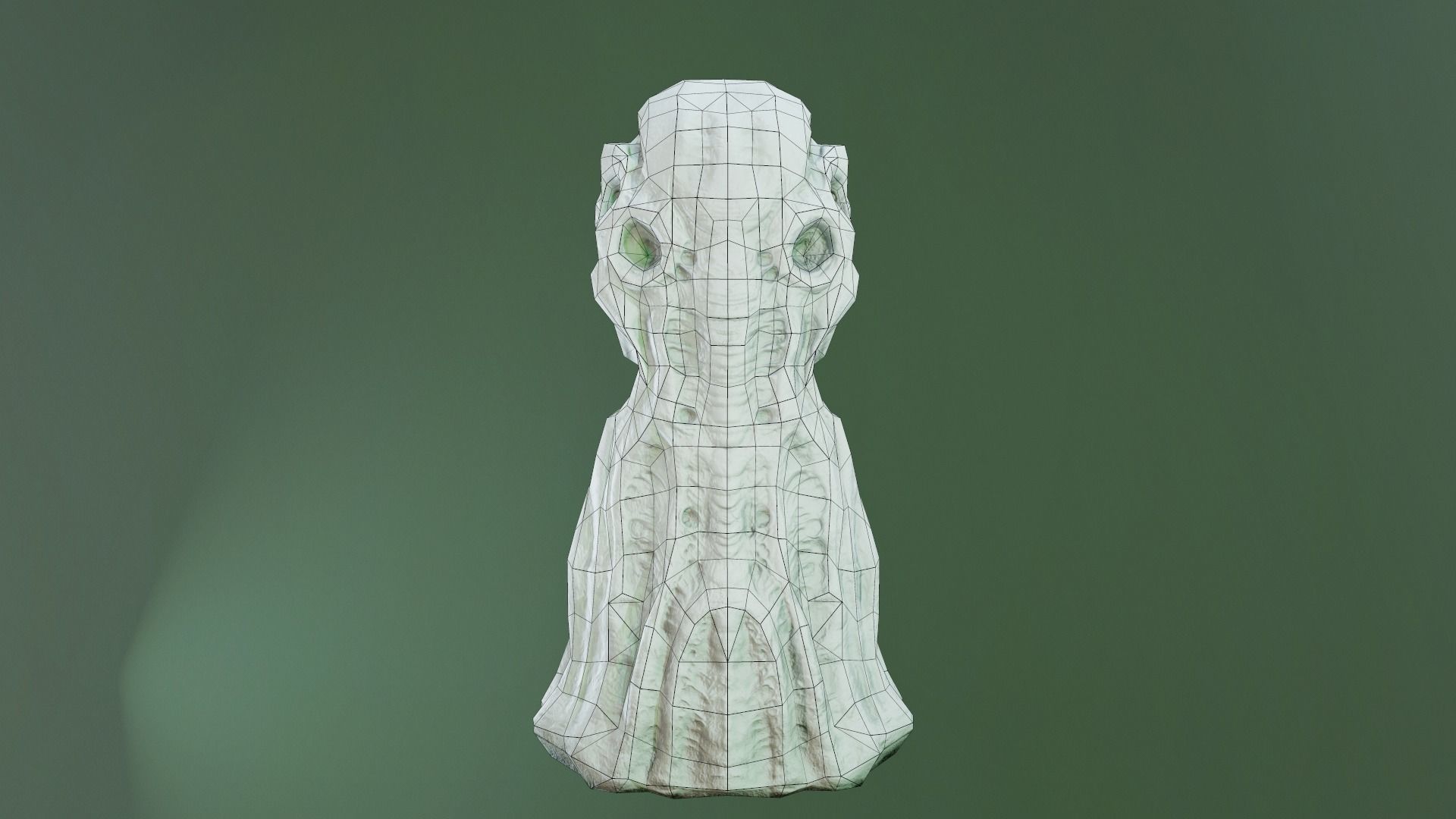 Bloody Cthulhu Idol Low-poly 3D model_8