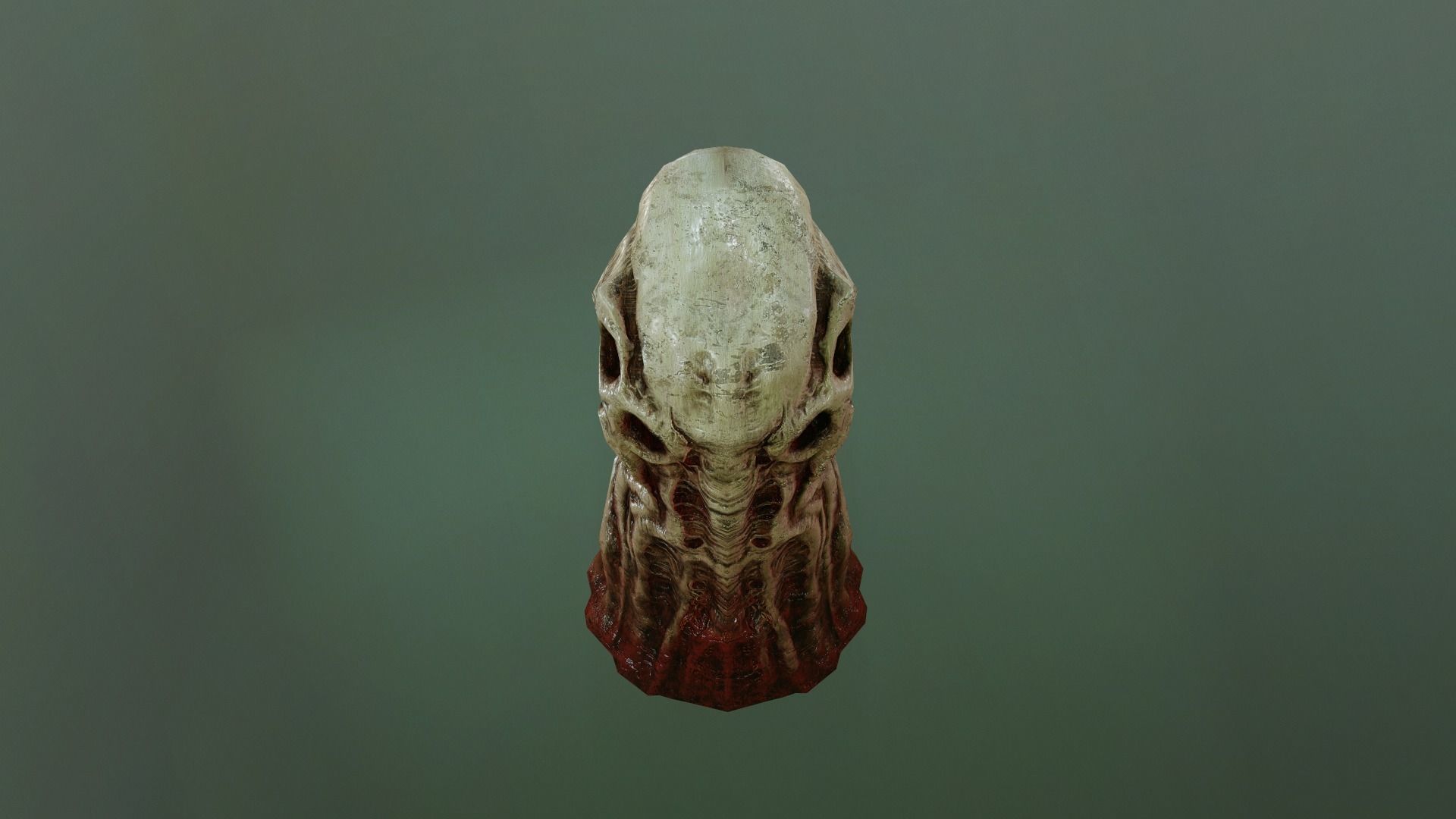 Bloody Cthulhu Idol Low-poly 3D model_6