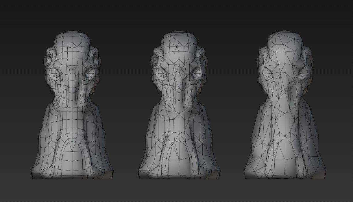 Bloody Cthulhu Idol Low-poly 3D model_11