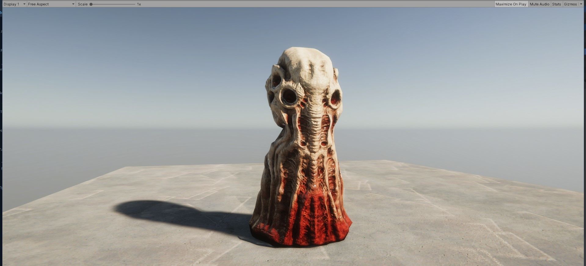 Bloody Cthulhu Idol Low-poly 3D model_12