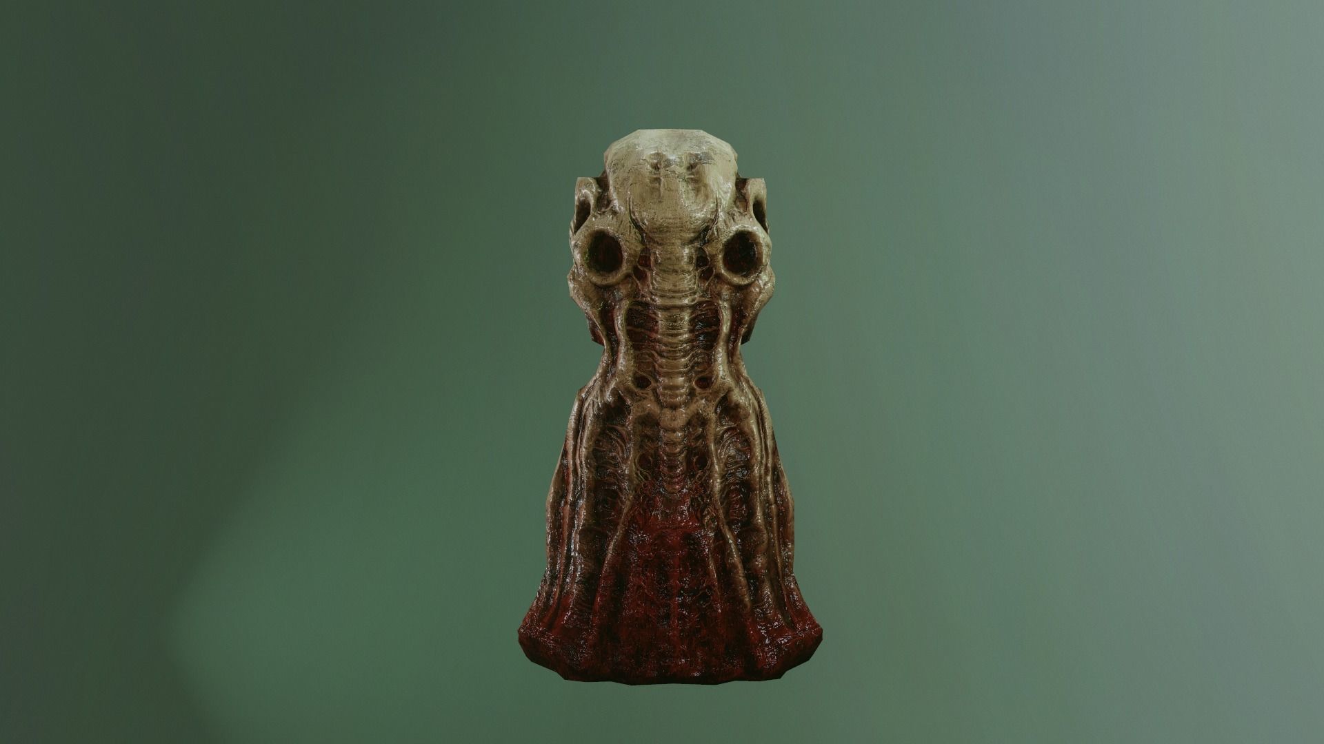 Bloody Cthulhu Idol Low-poly 3D model_5