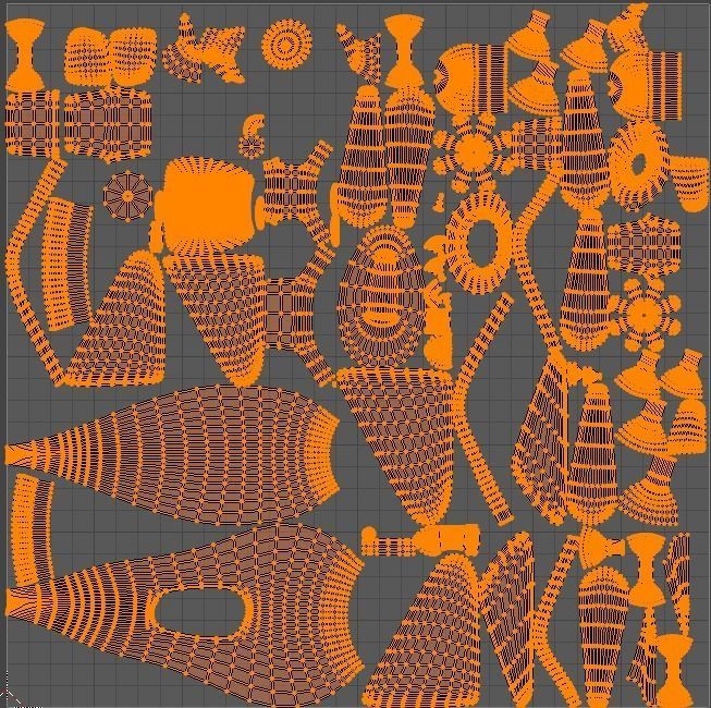 Code 689 Dolphin Cartoon Plane Low-poly 3D model_8