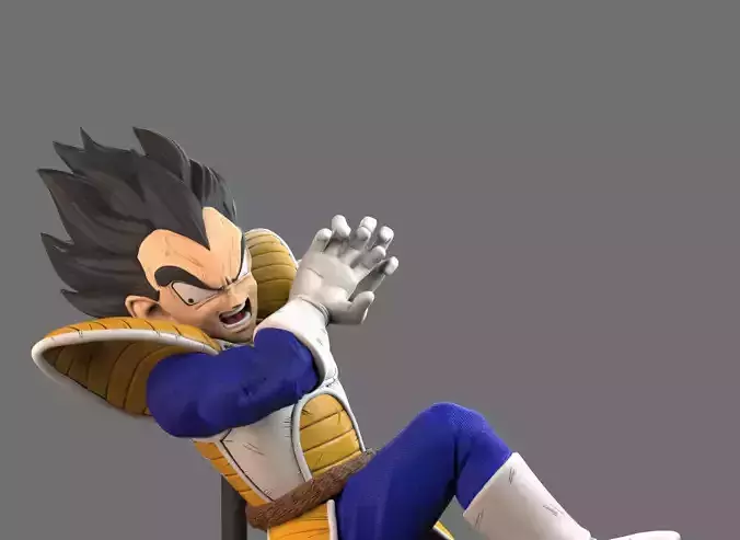 Vegeta Galick Gun statue