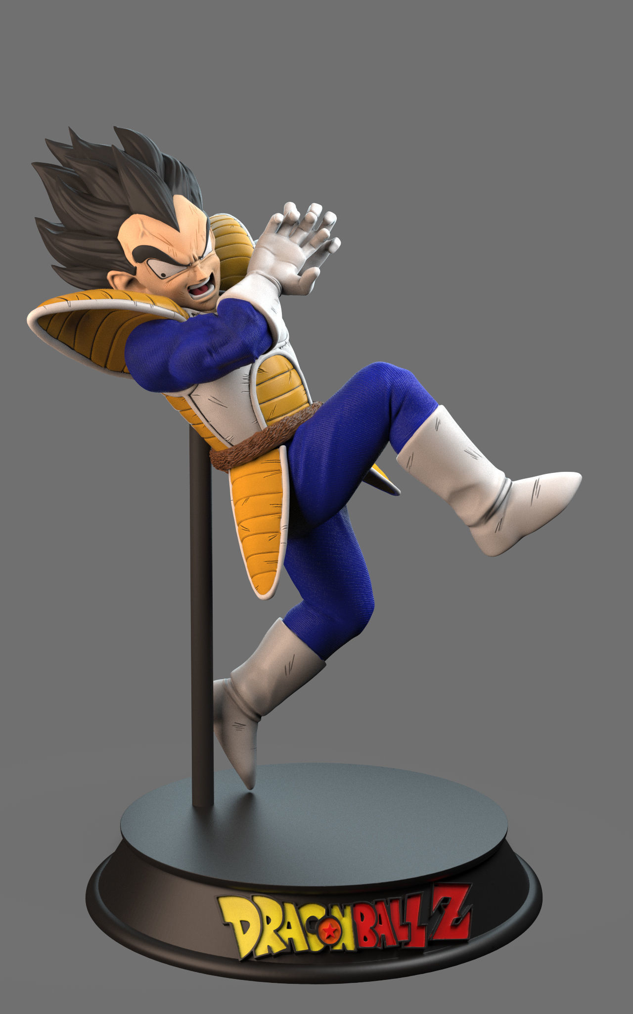 Vegeta Galick Gun statue 3D print model_1
