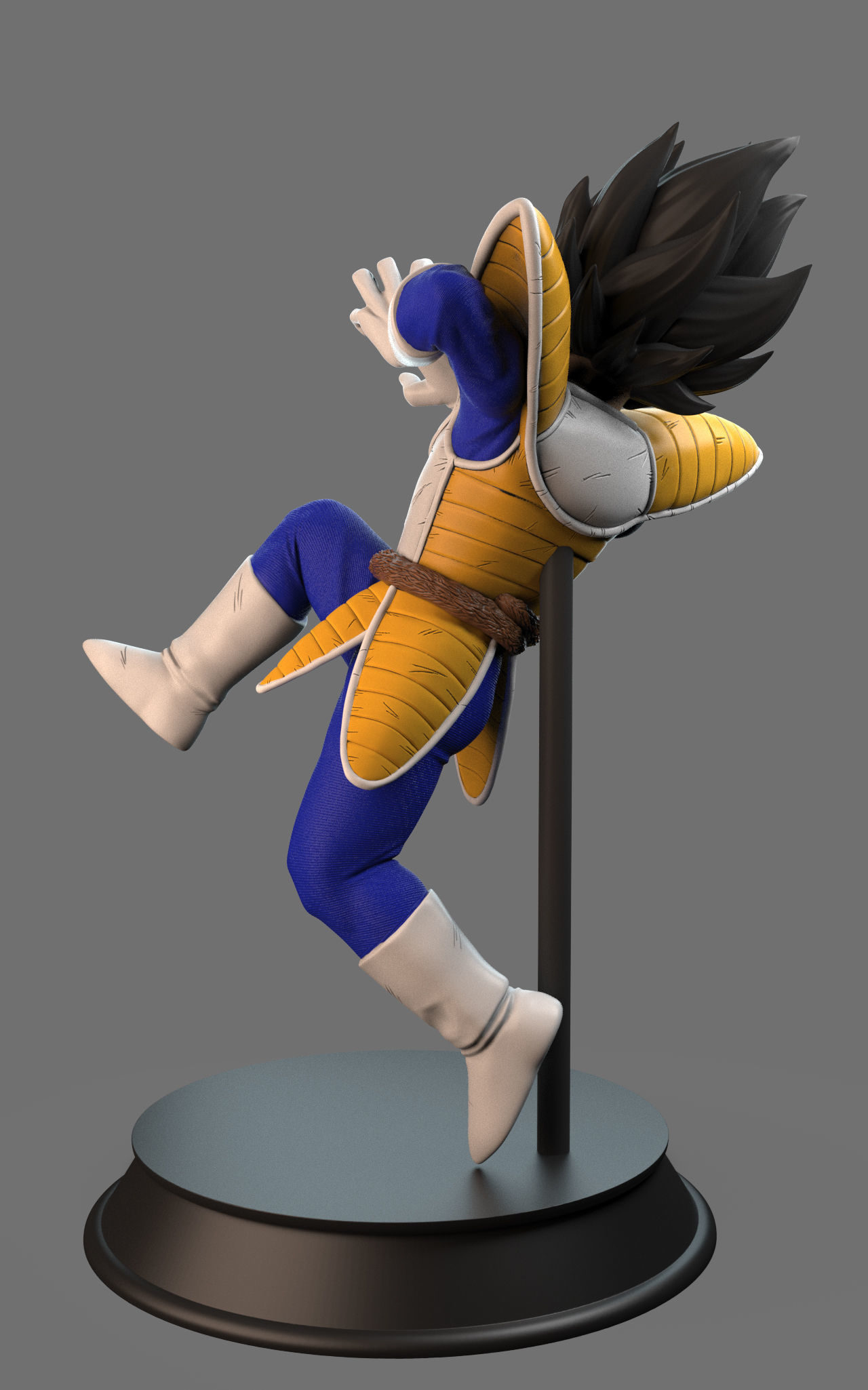 Vegeta Galick Gun statue 3D print model_4