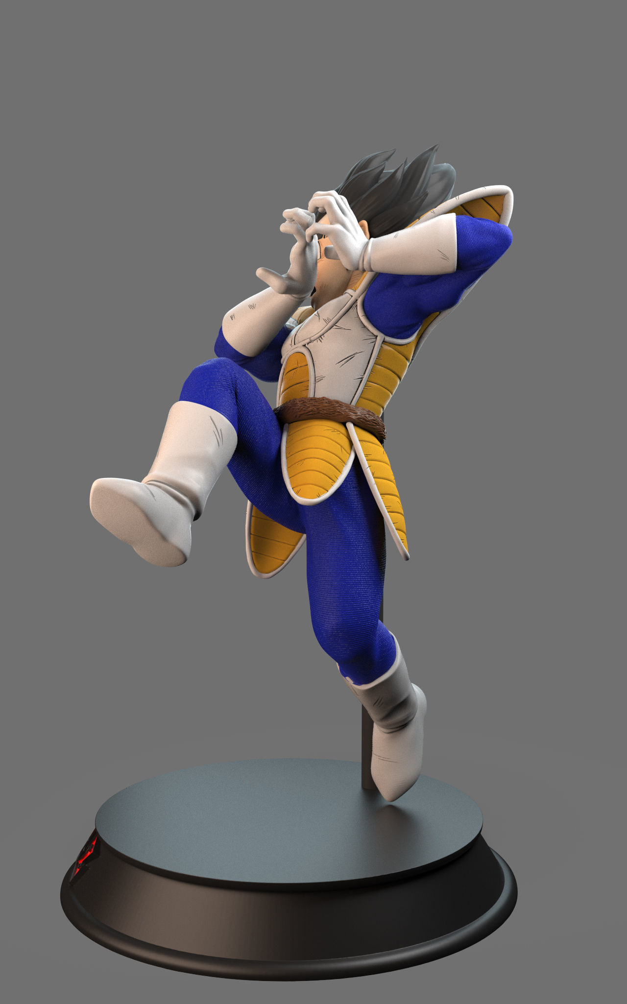 Vegeta Galick Gun statue 3D print model_3