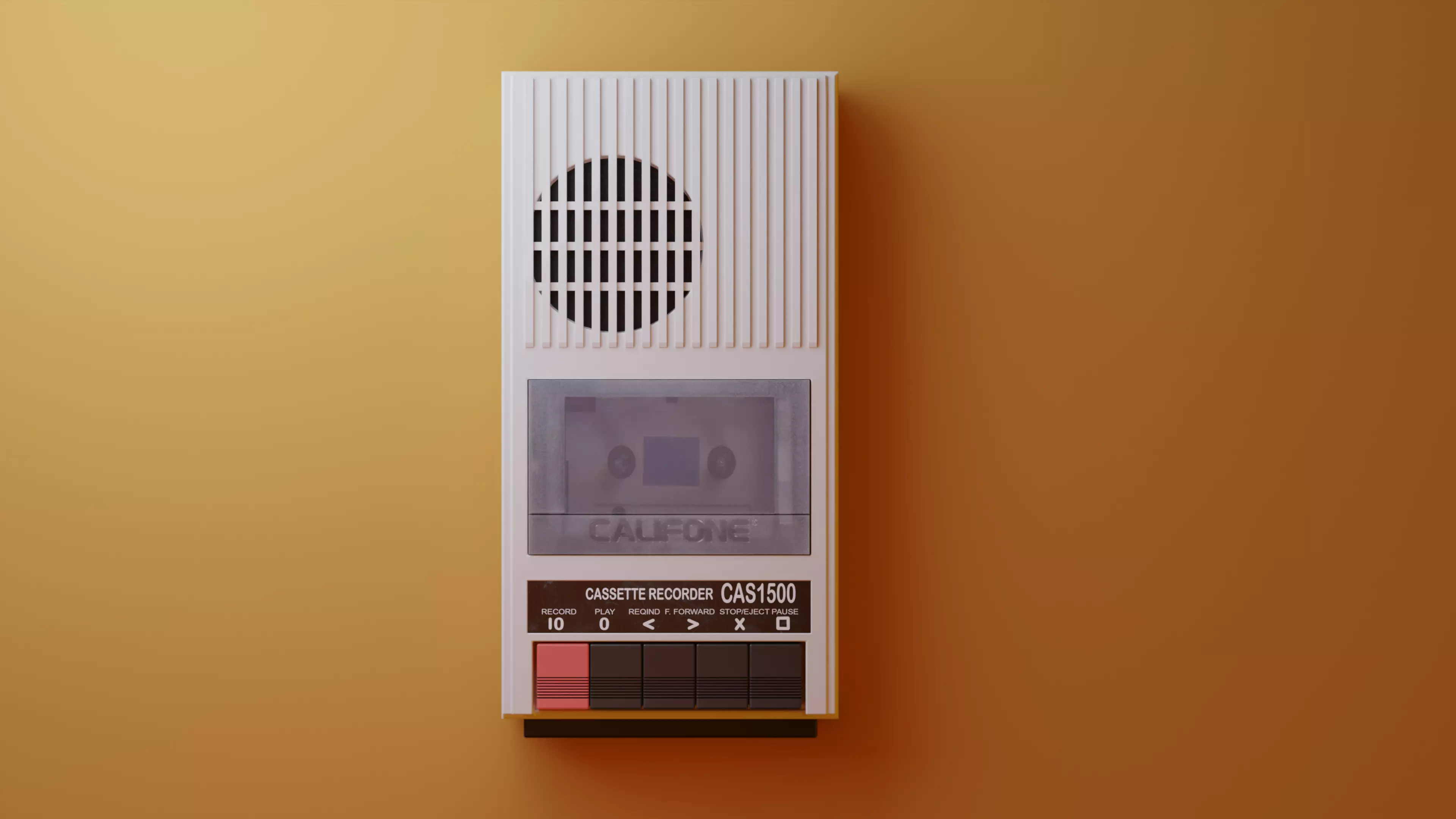 CAS 1500 Califone Tape Recorder 3D model_0