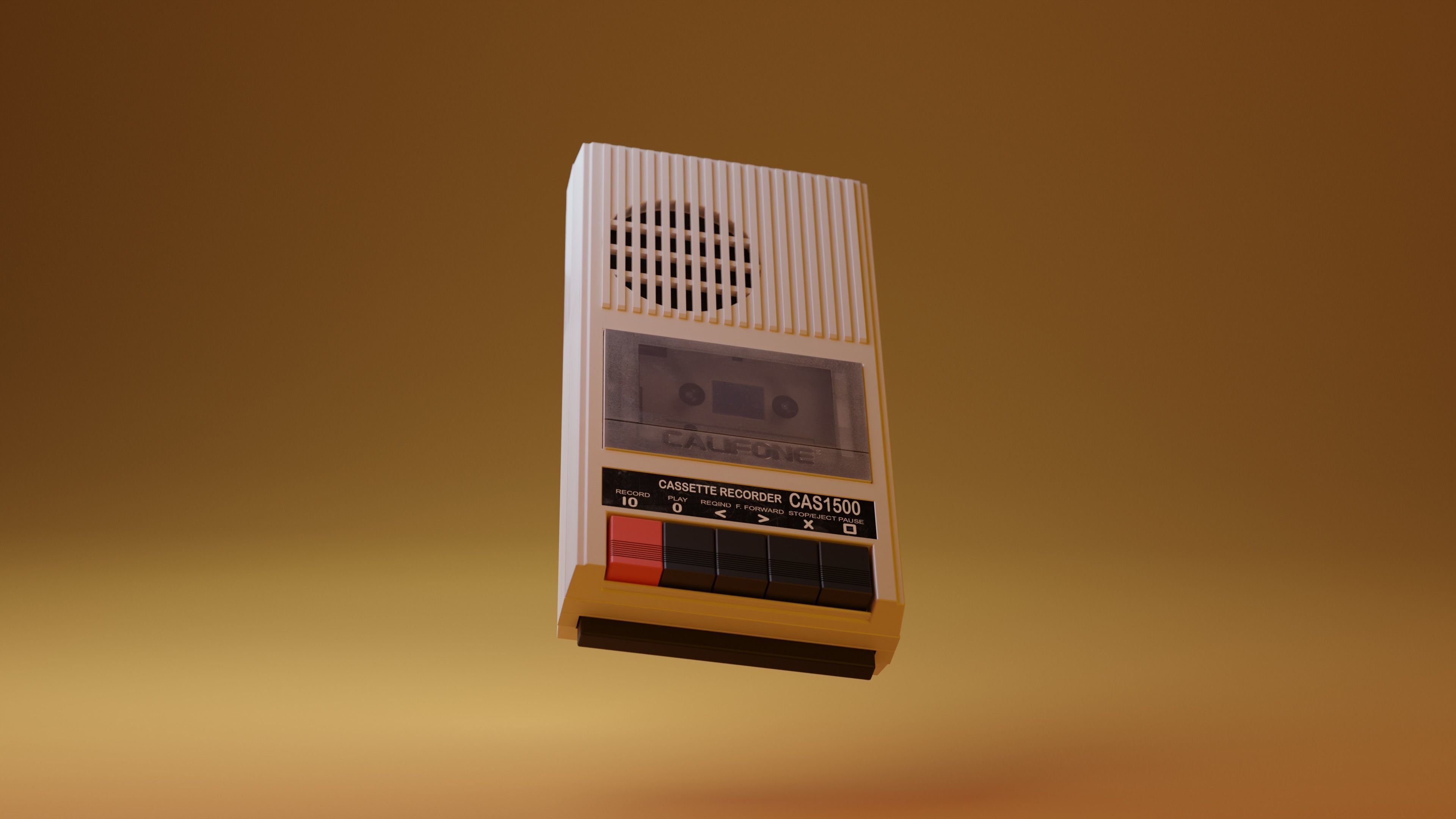 CAS 1500 Califone Tape Recorder 3D model_1