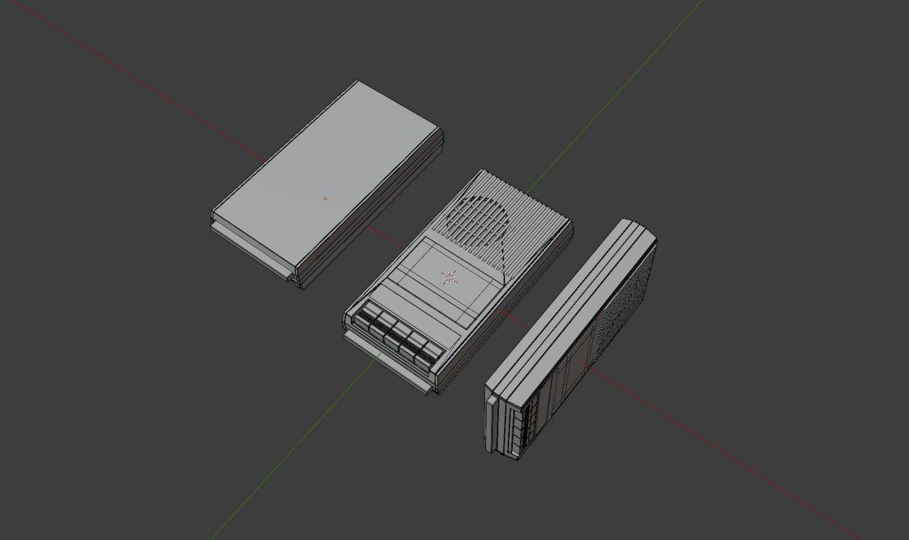 CAS 1500 Califone Tape Recorder 3D model_10