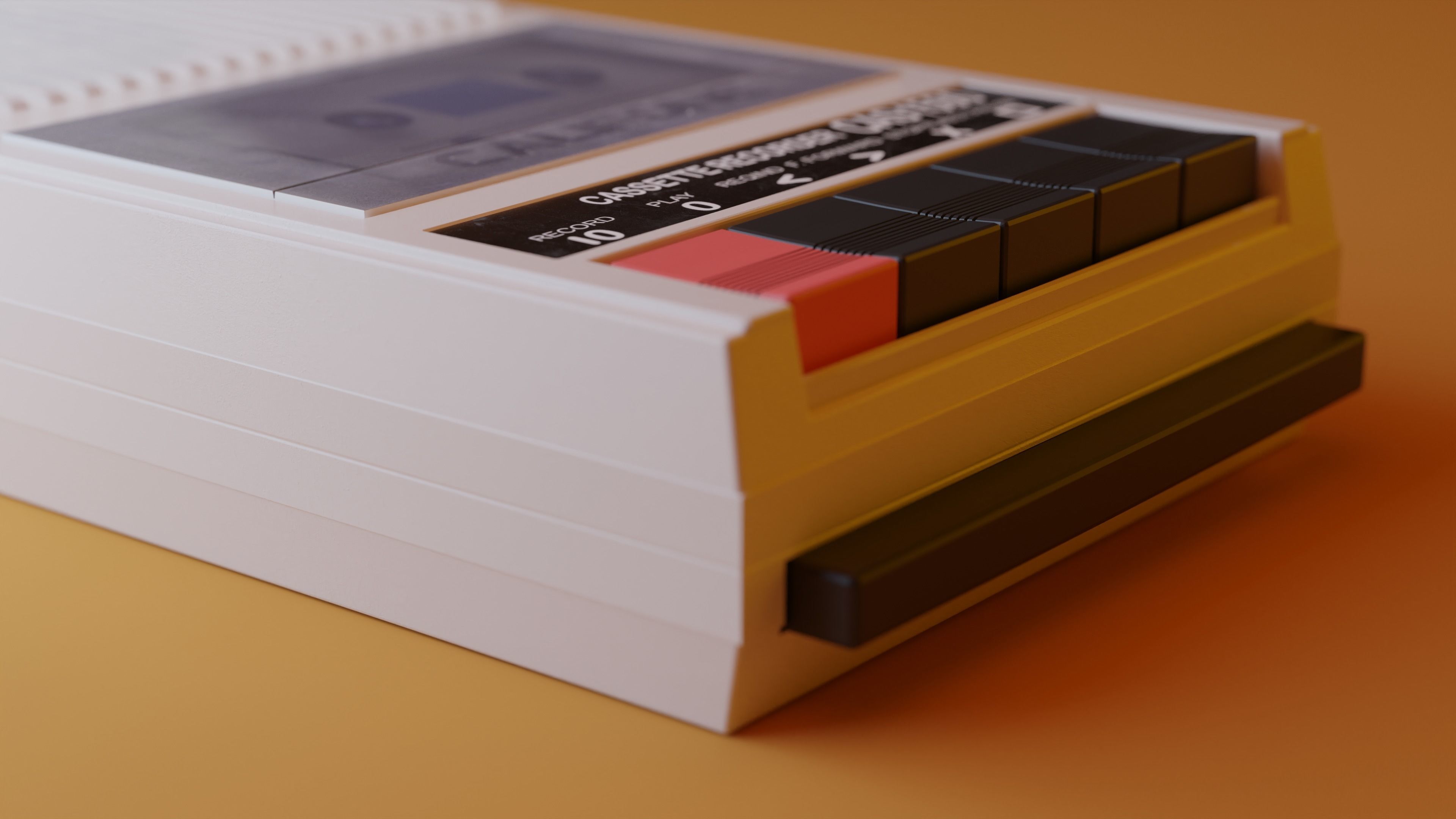 CAS 1500 Califone Tape Recorder 3D model_8