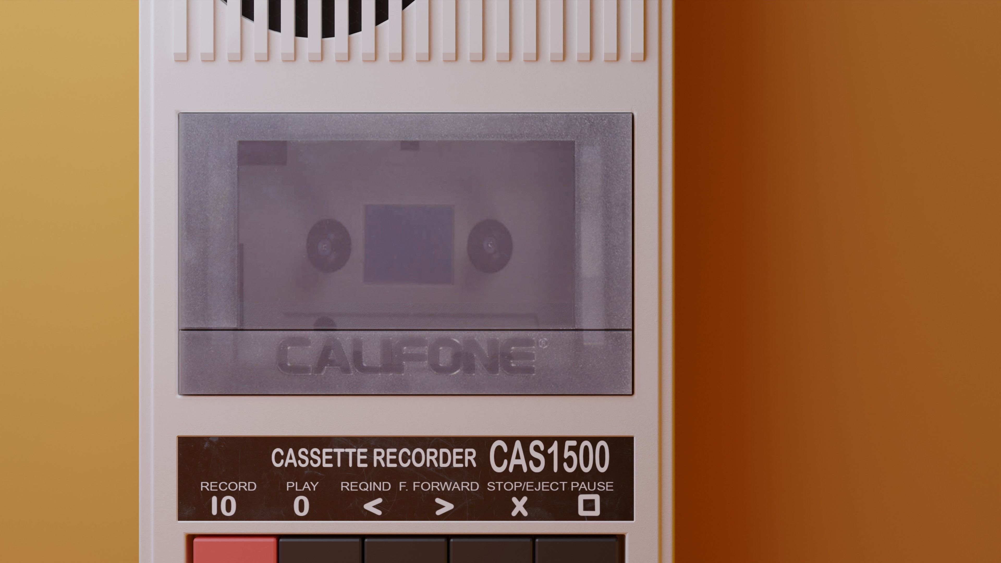 CAS 1500 Califone Tape Recorder 3D model_2
