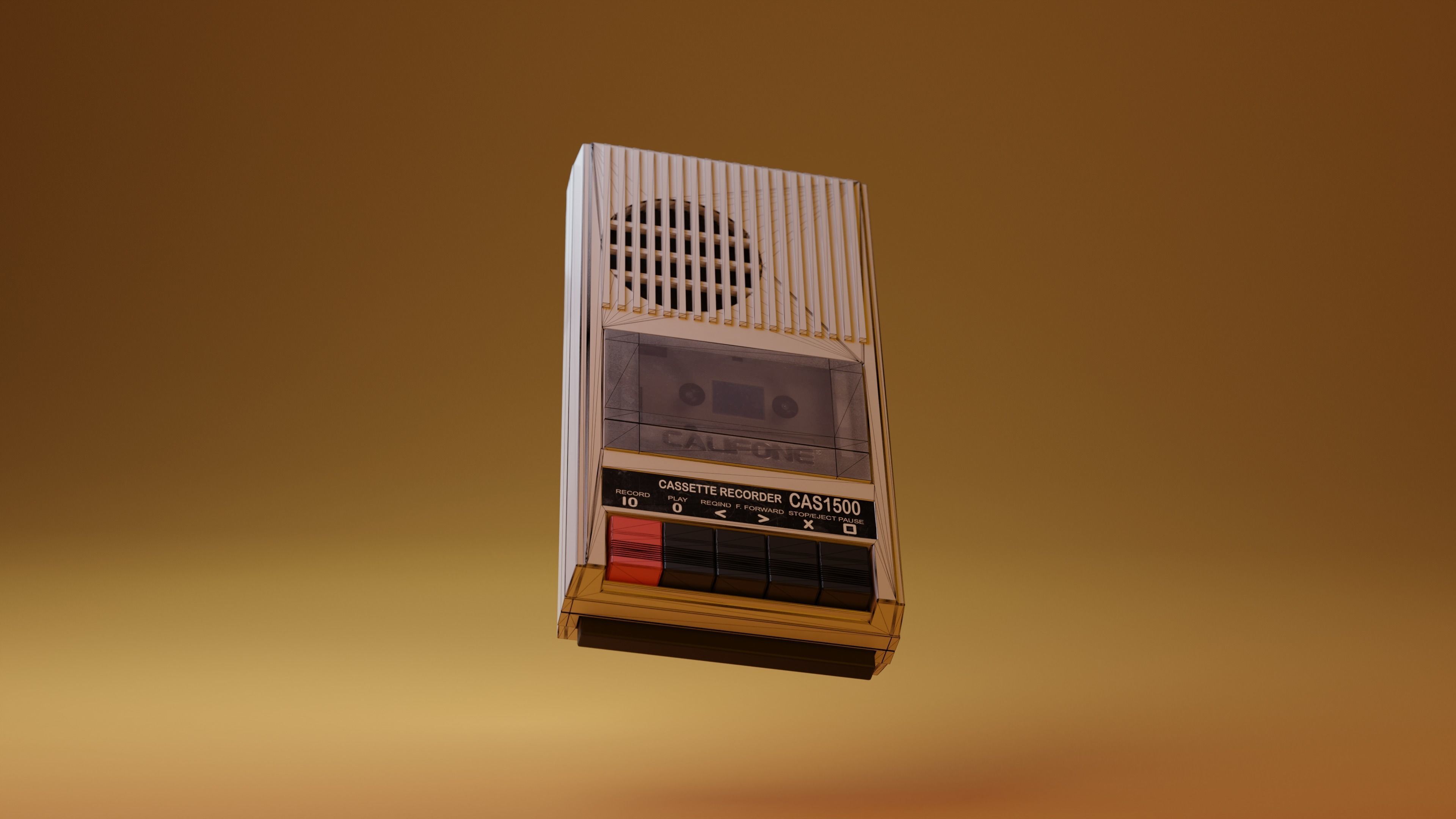 CAS 1500 Califone Tape Recorder 3D model_7