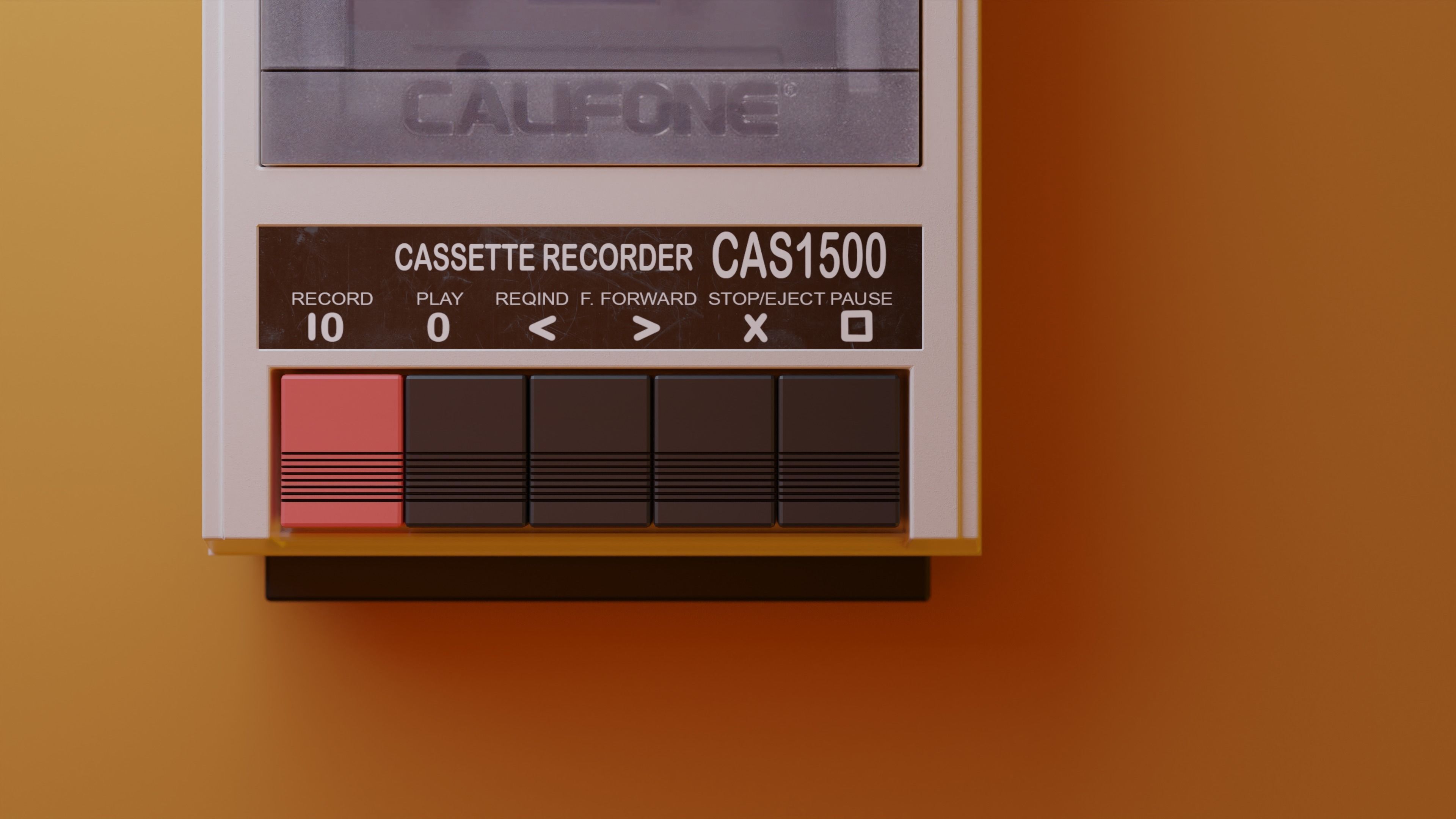 CAS 1500 Califone Tape Recorder 3D model_3