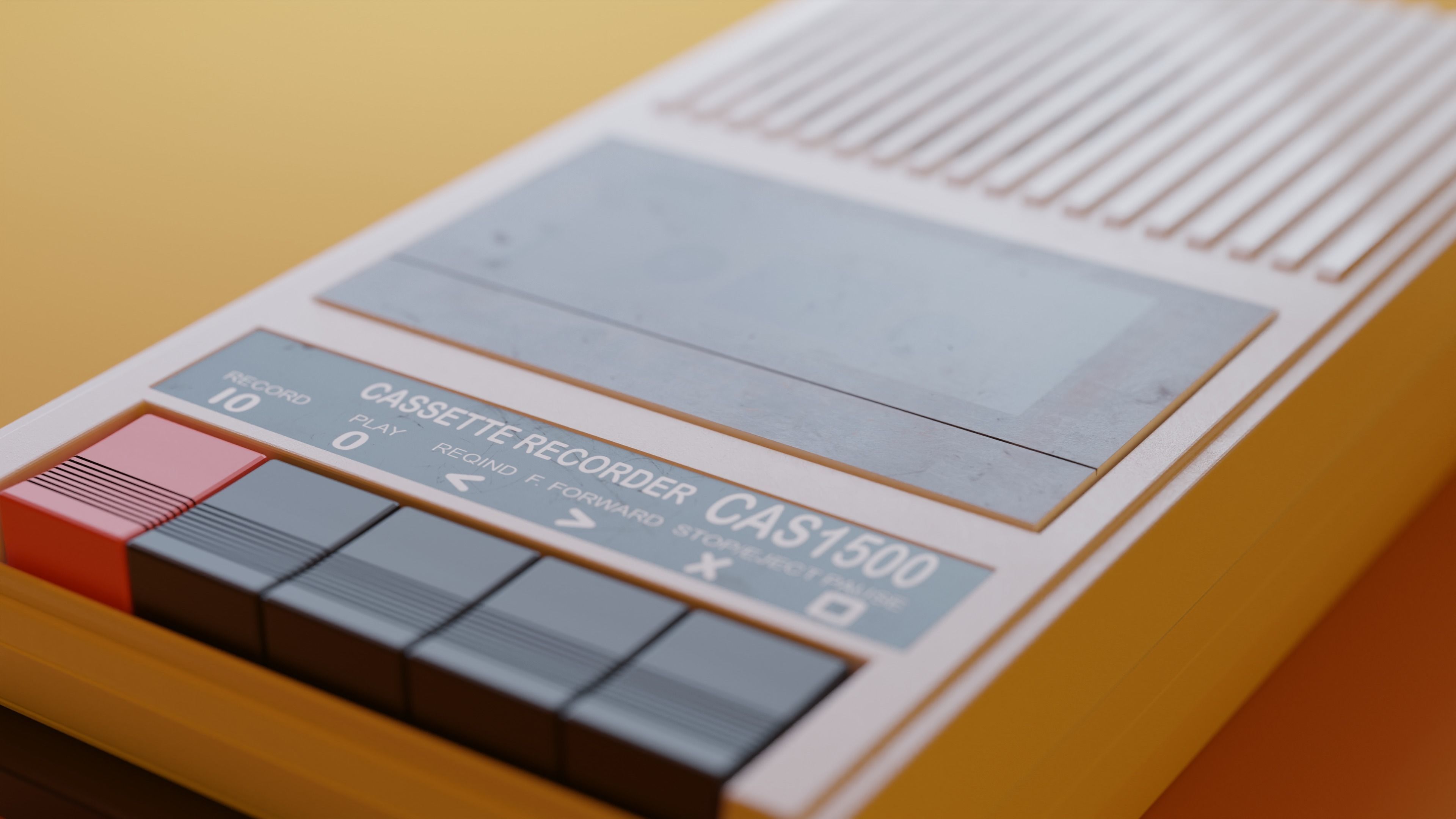 CAS 1500 Califone Tape Recorder 3D model_5