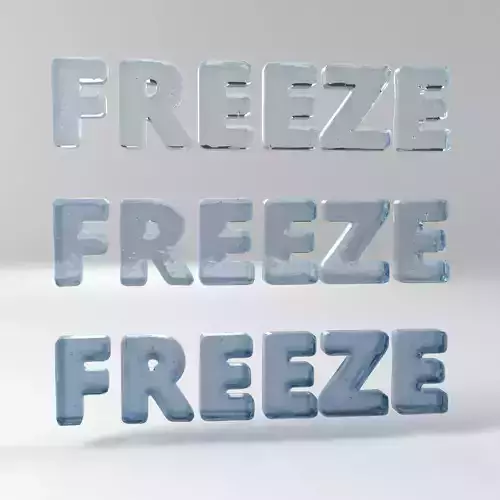 Freeze ice cubes