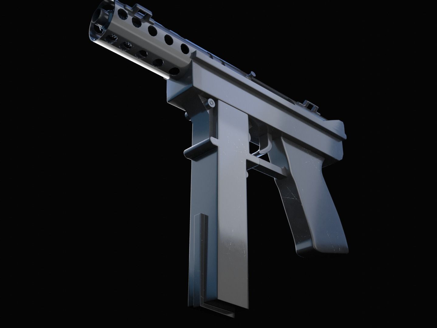 Tec-9 Gun 3D model_3
