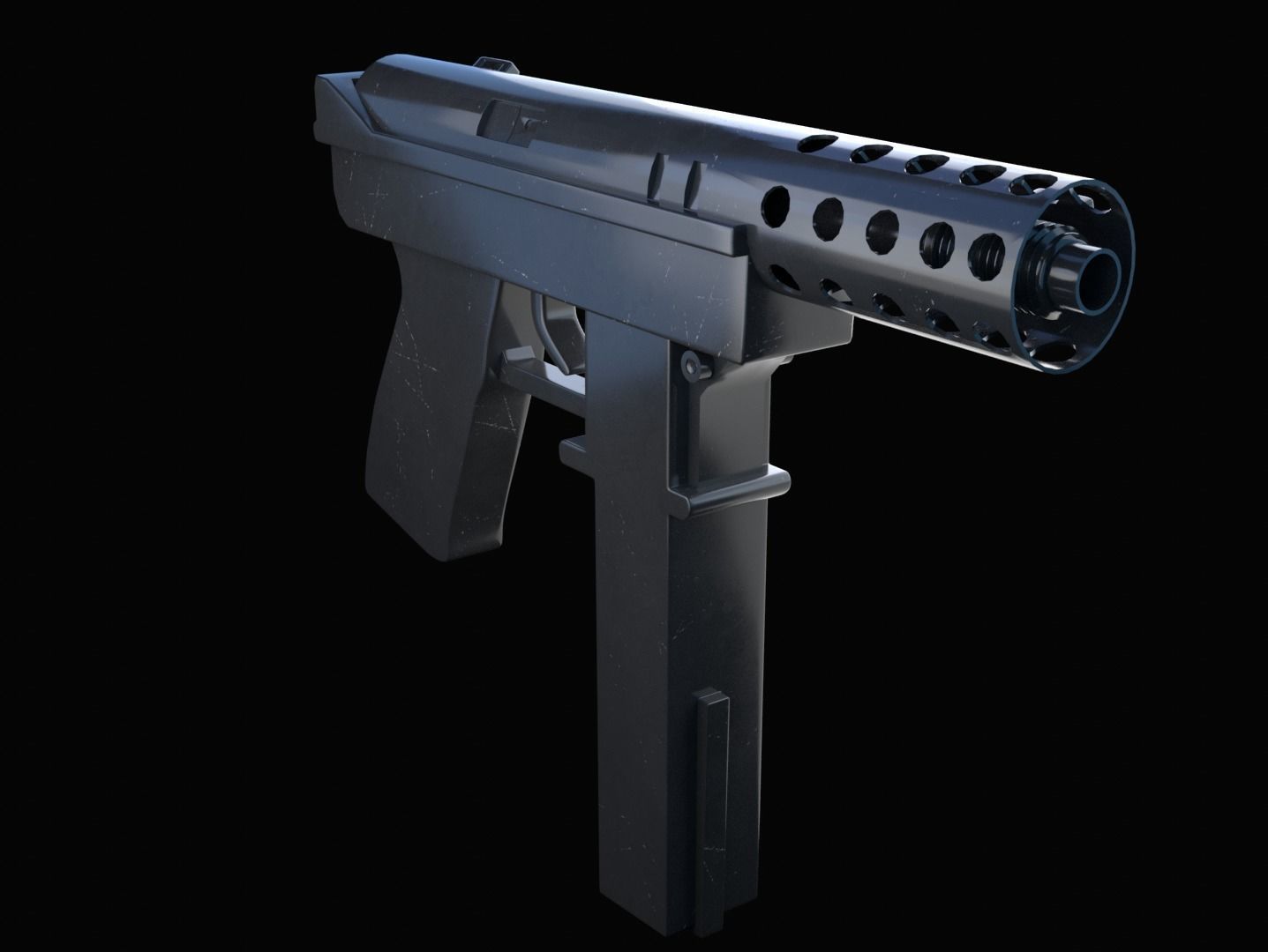 Tec-9 Gun 3D model_1