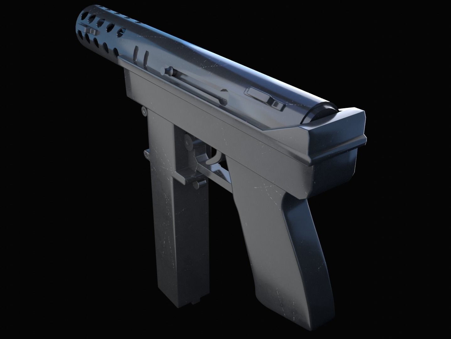Tec-9 Gun 3D model_2