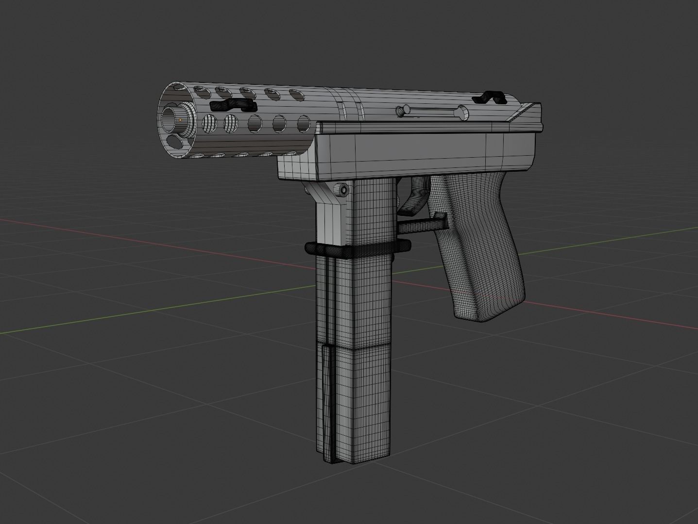 Tec-9 Gun 3D model_5