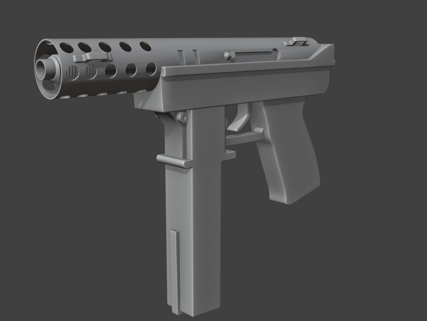 Tec-9 Gun 3D model_6