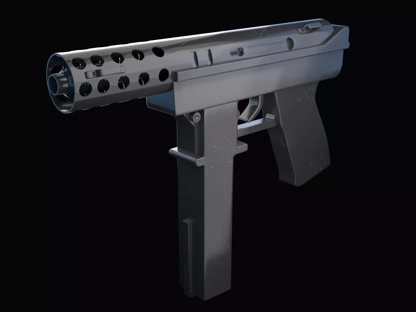 Tec-9 Gun 3D model_0