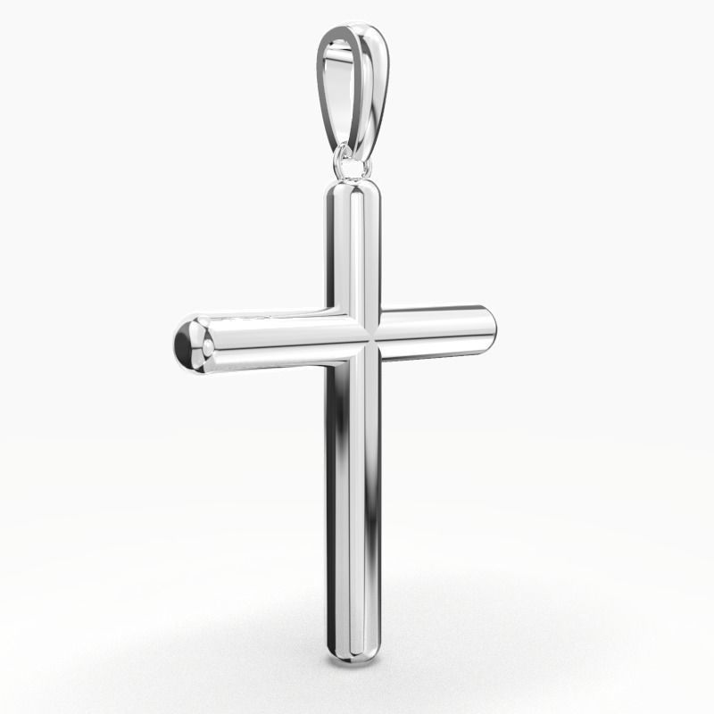 JESUS CROSS GOLD PENDANT 3D print model_14