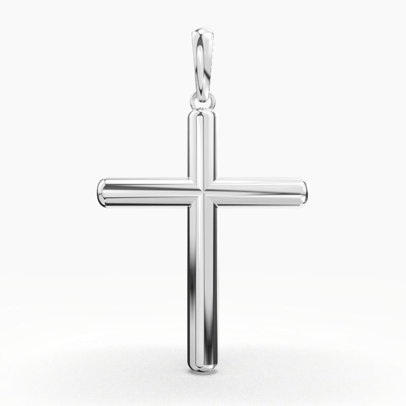 JESUS CROSS GOLD PENDANT 3D print model_10
