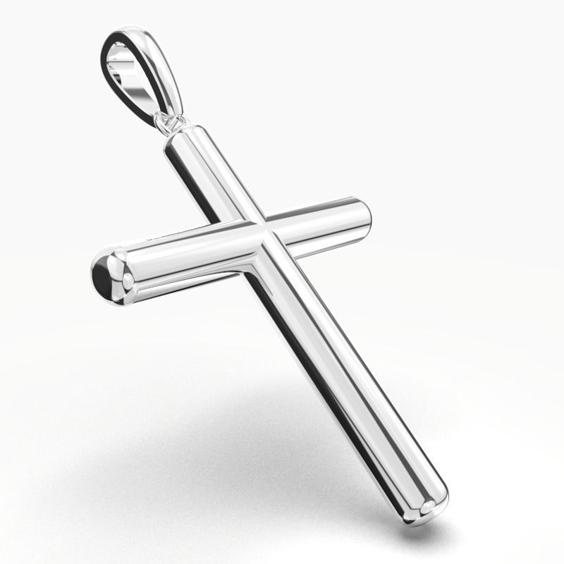 JESUS CROSS GOLD PENDANT 3D print model_13