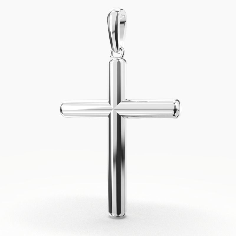 JESUS CROSS GOLD PENDANT 3D print model_12