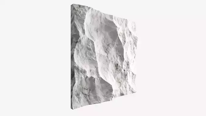 83-RockPanel piece of rock on wall