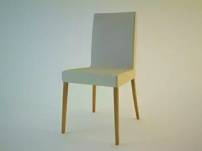Chair with wooden legs