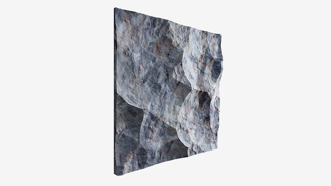 90-RockPanel piece of rock 3D model