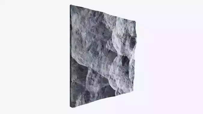 90-RockPanel piece of rock 3D model