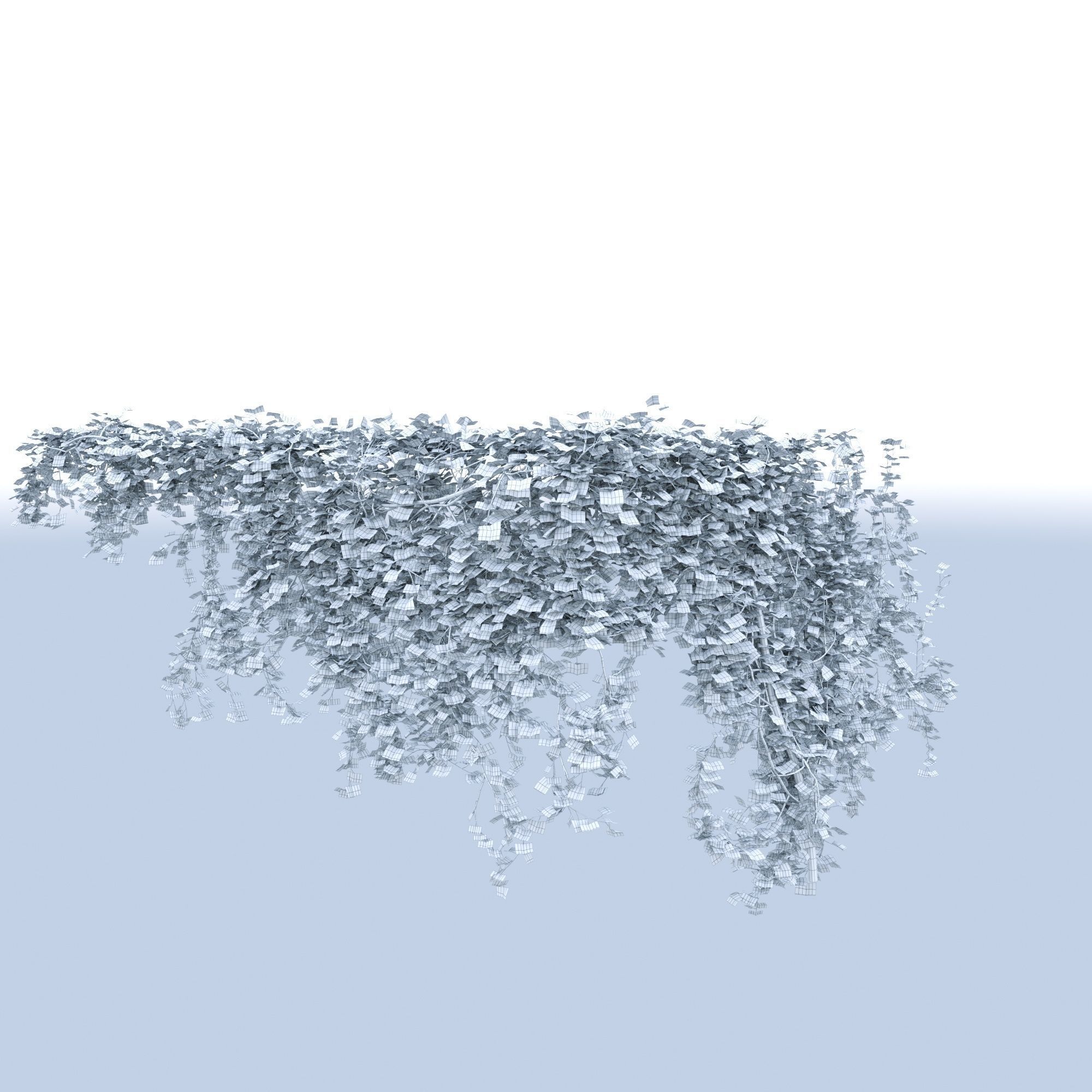 Realistic Climbing Ivy Corner 3D model_2
