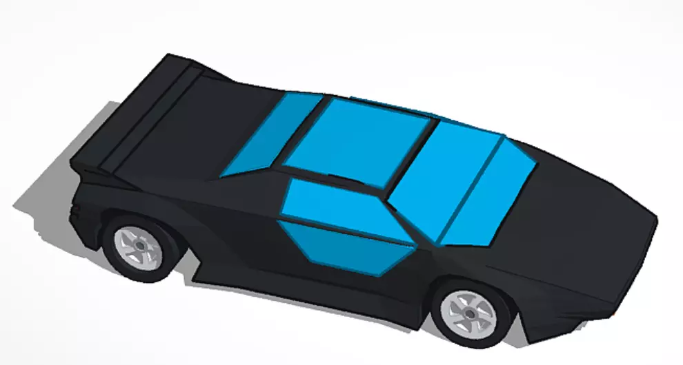 1992 Vector W8 Free 3D model