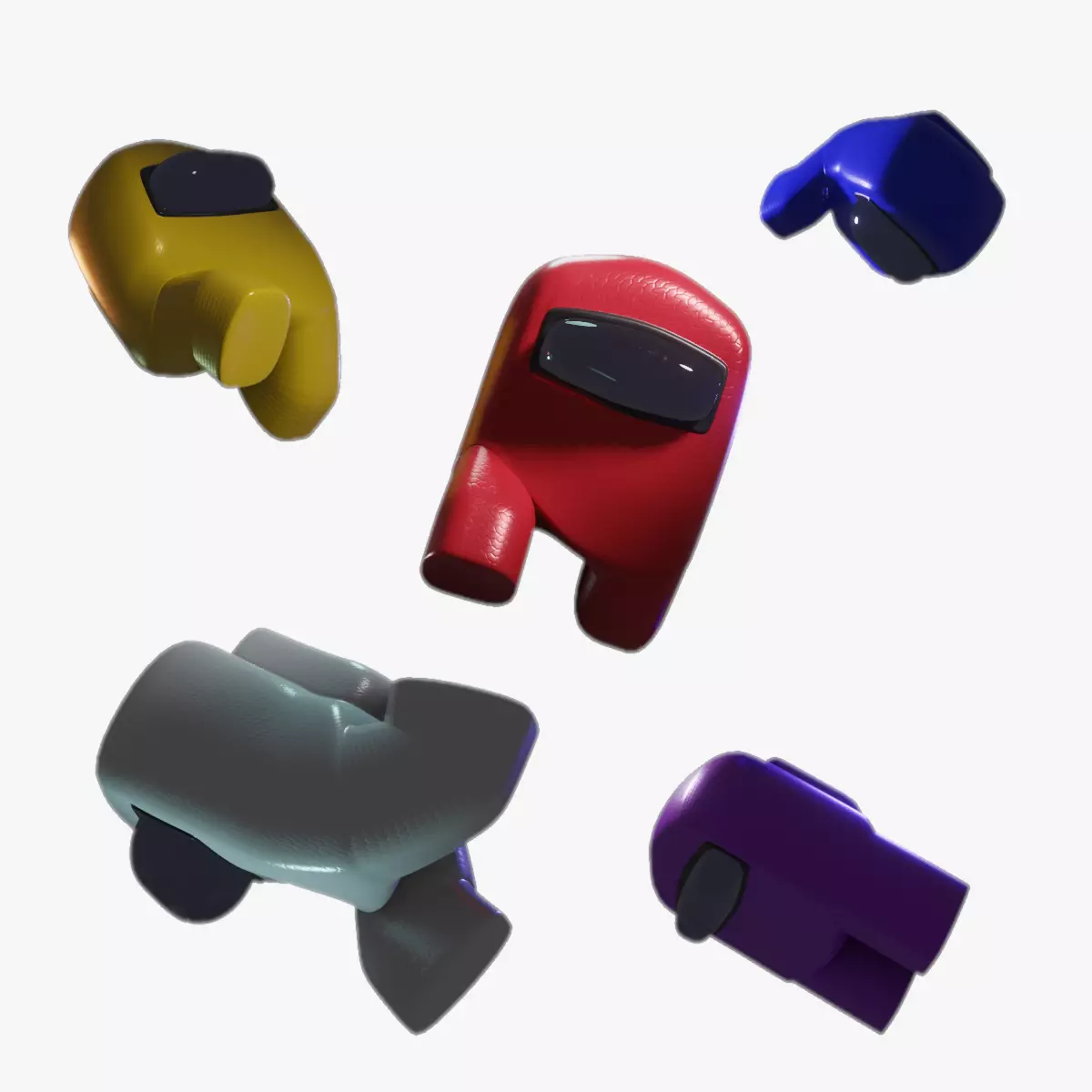 Among Us Rigged 3D model_0