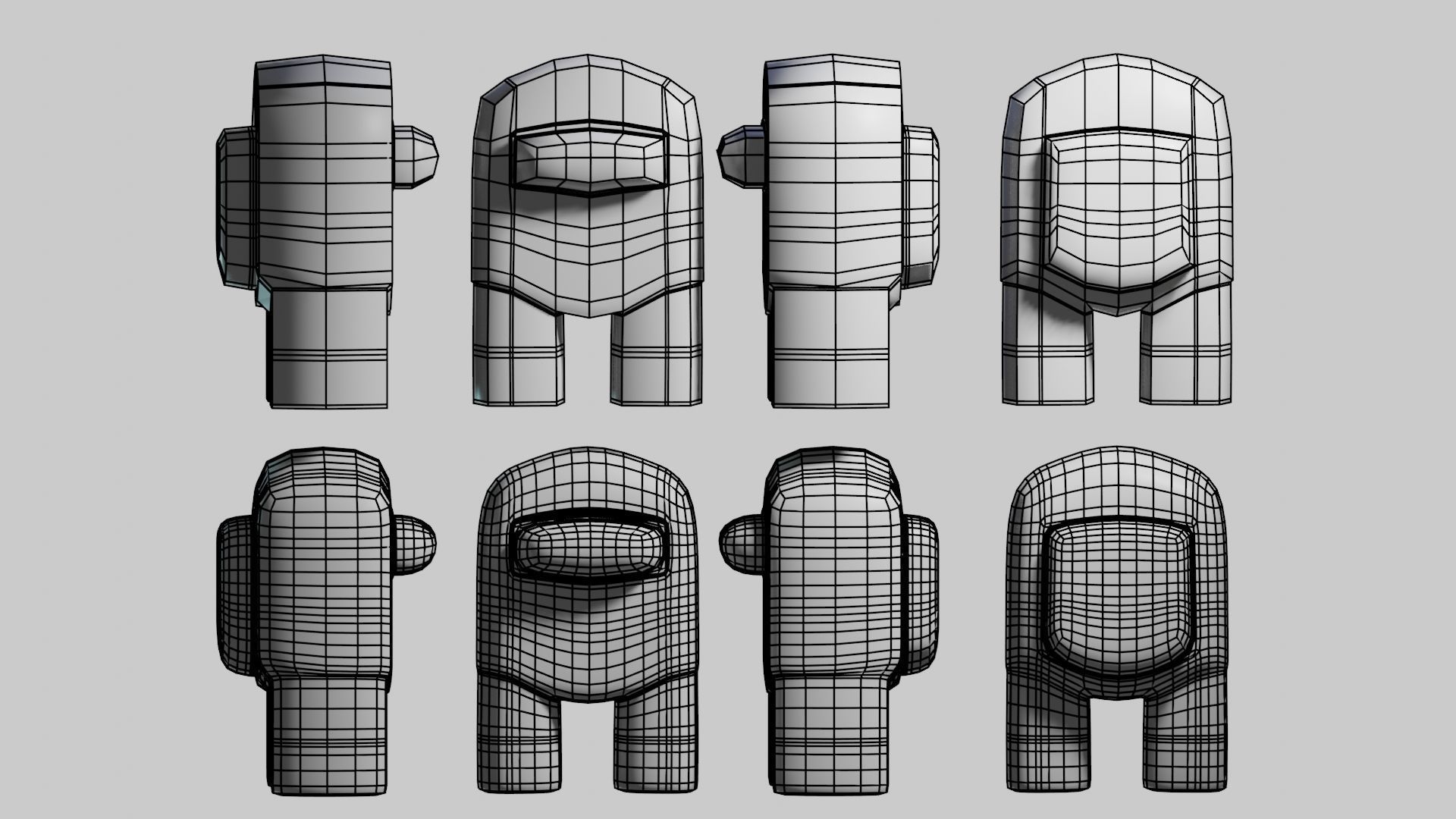 Among Us Rigged 3D model_7