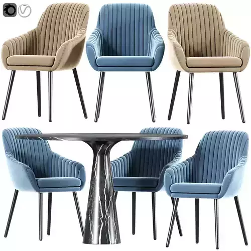 Rochelle Dining Chair Table Set