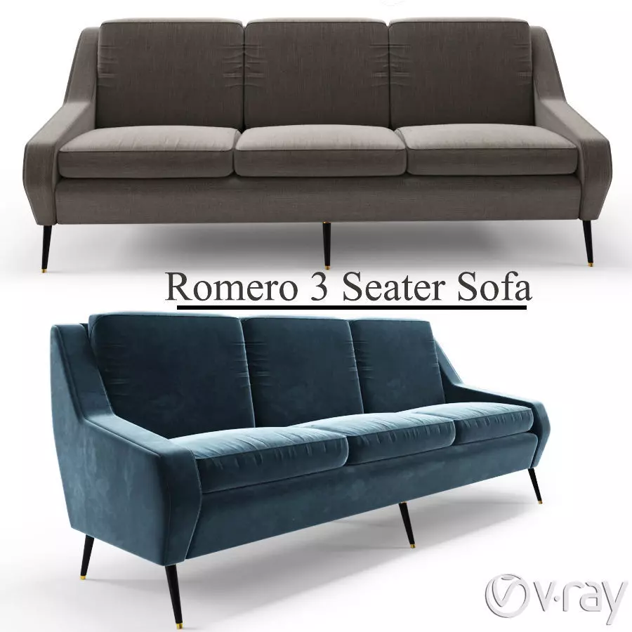 Romero Sofa 3D model_0